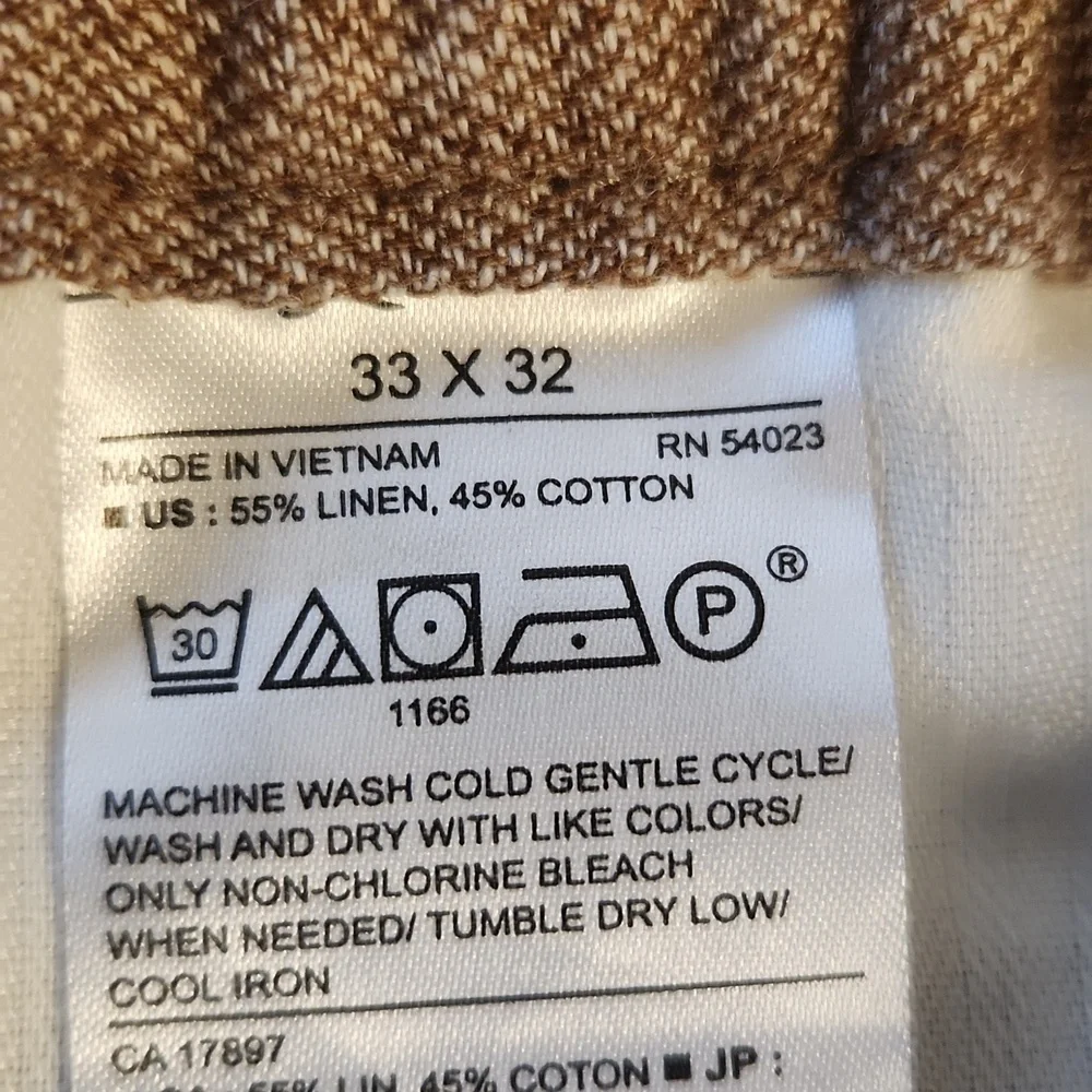 Banana Republic Factory Mason Athletic Tapered Tan Chinos sz 33/32